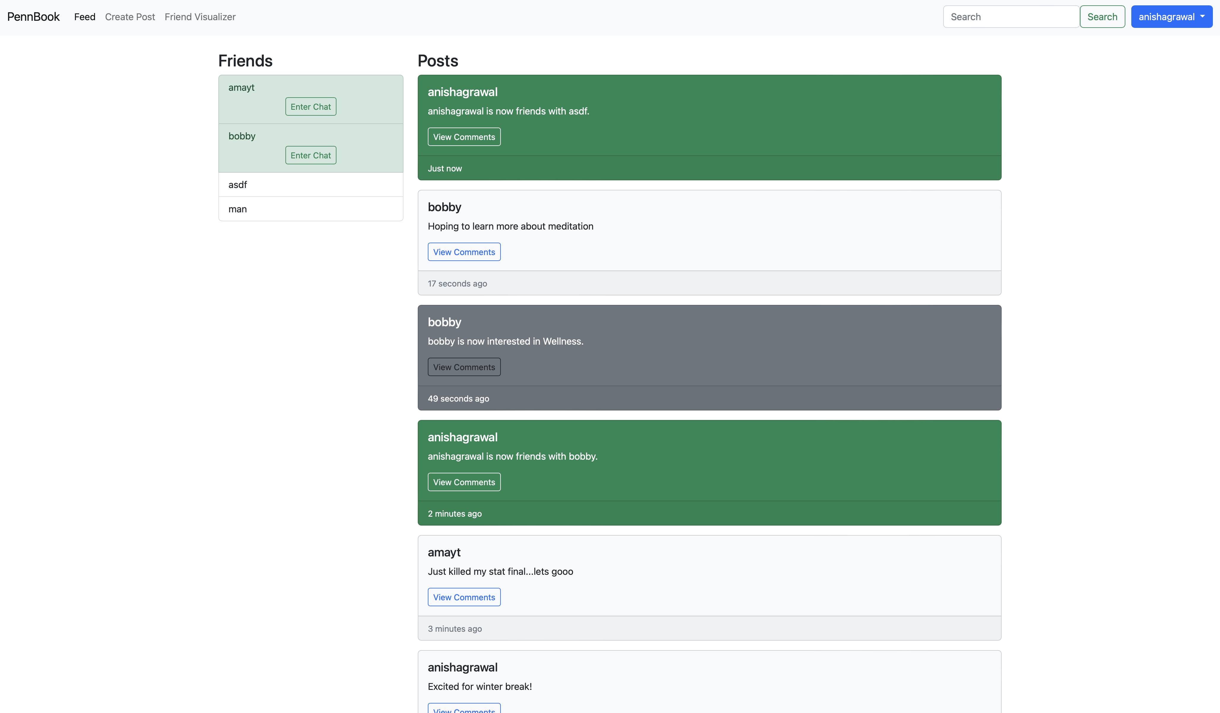 Github anishxyz pennbook i built a social media site 