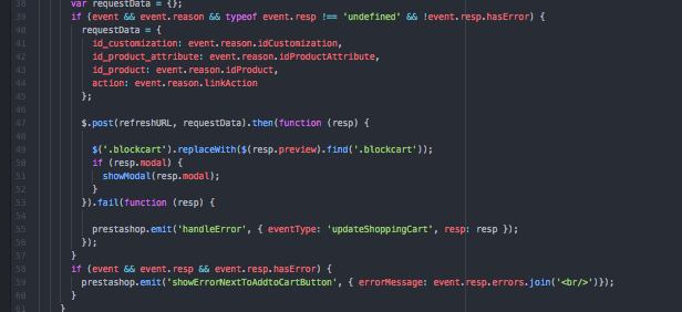 event response is undefined