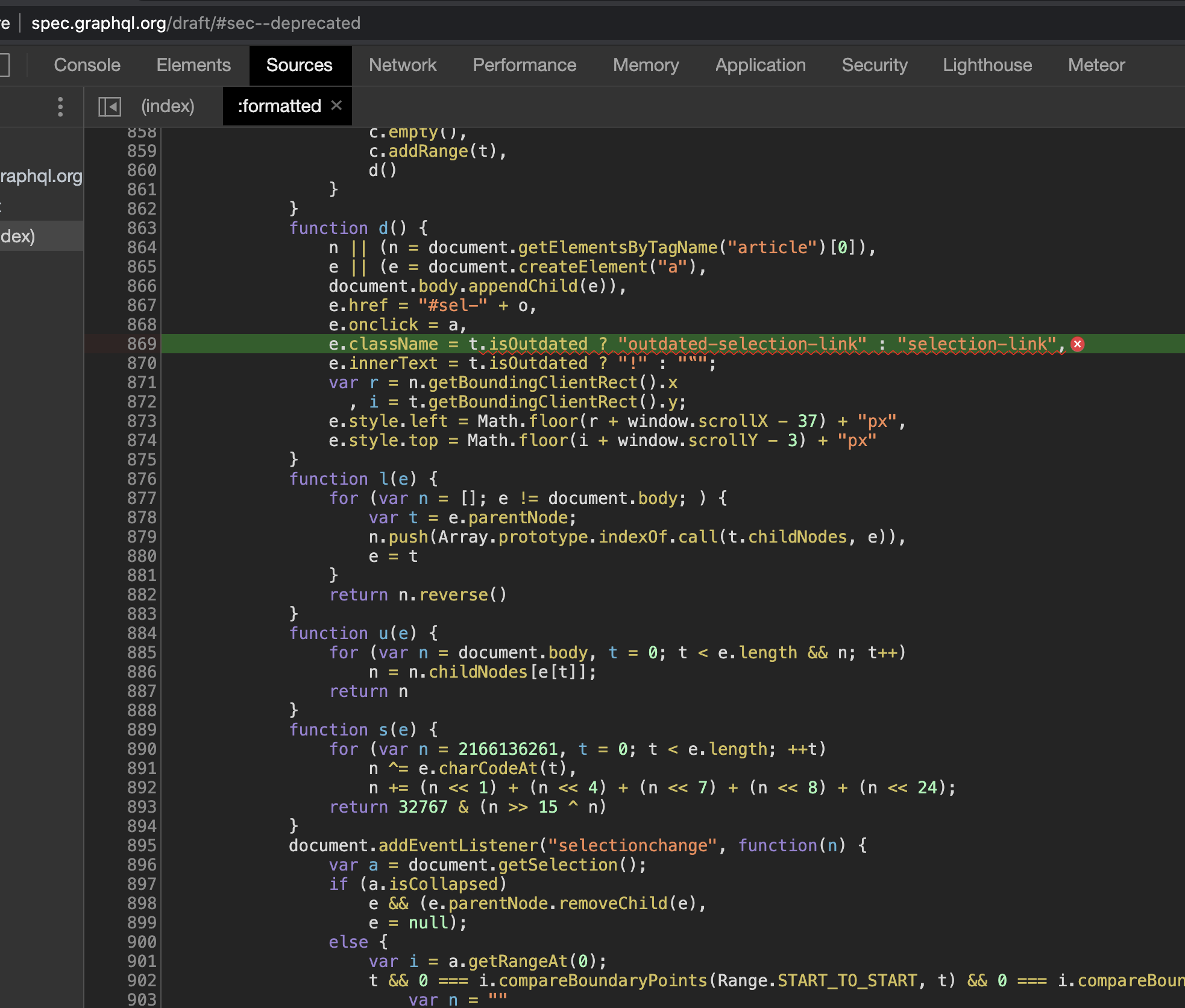 Cannot read property 'isOutdated' of undefined · Issue 724 · graphql