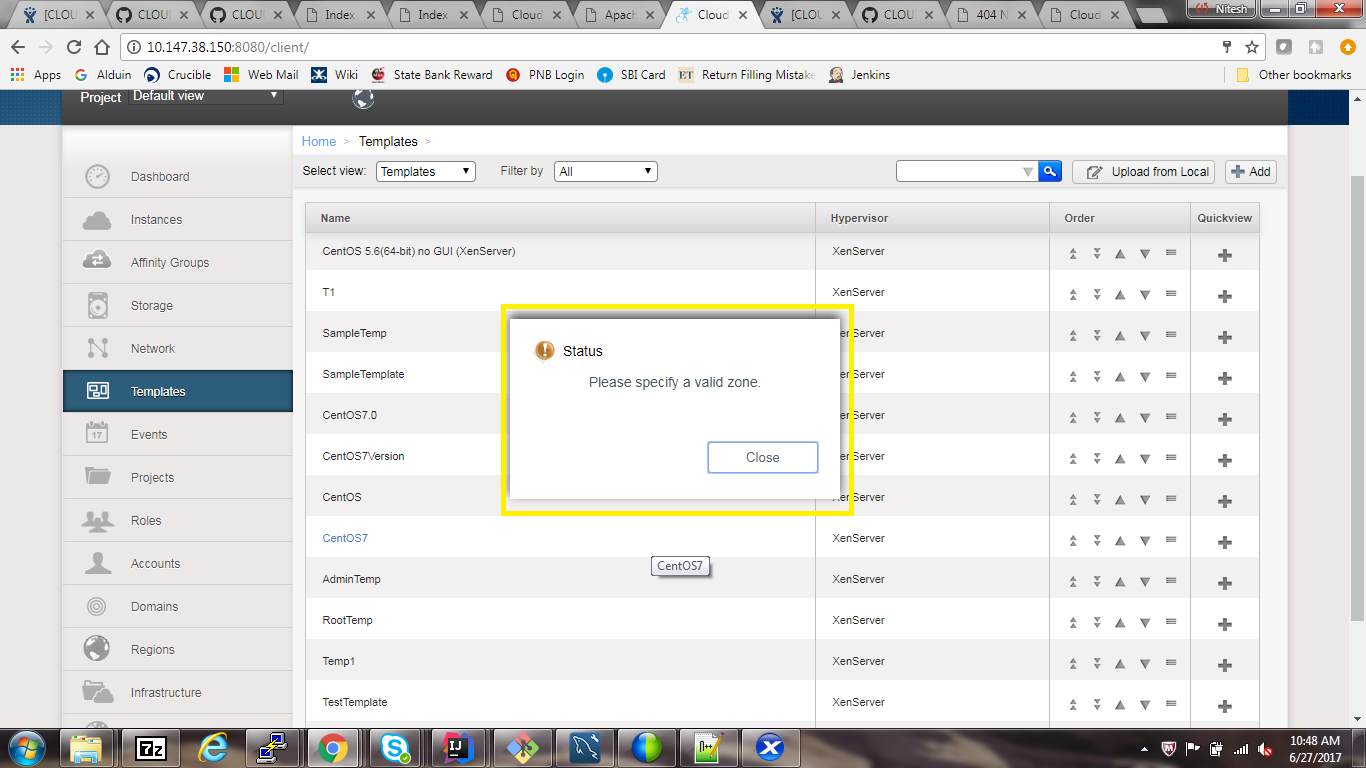 screenshot before fix