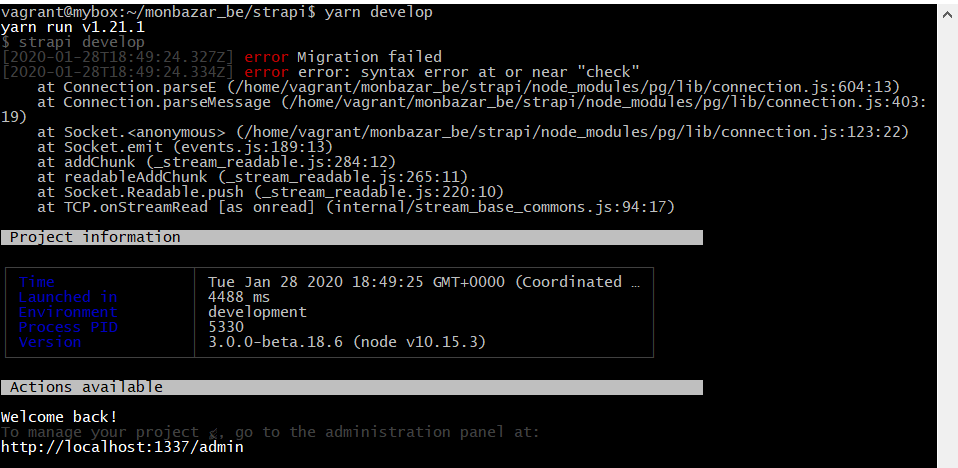 Non showstopper error after migrating to latest 3.0.0-beta.18.6 · Issue ...