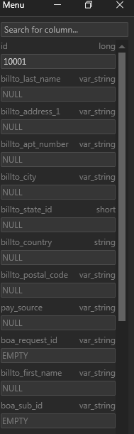 Row Detail Sidebar Fields in Random Order · Issue #311 · TablePlus ...