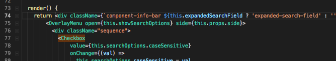 Broken highlighting of jsx element inside array · Issue #624 ...