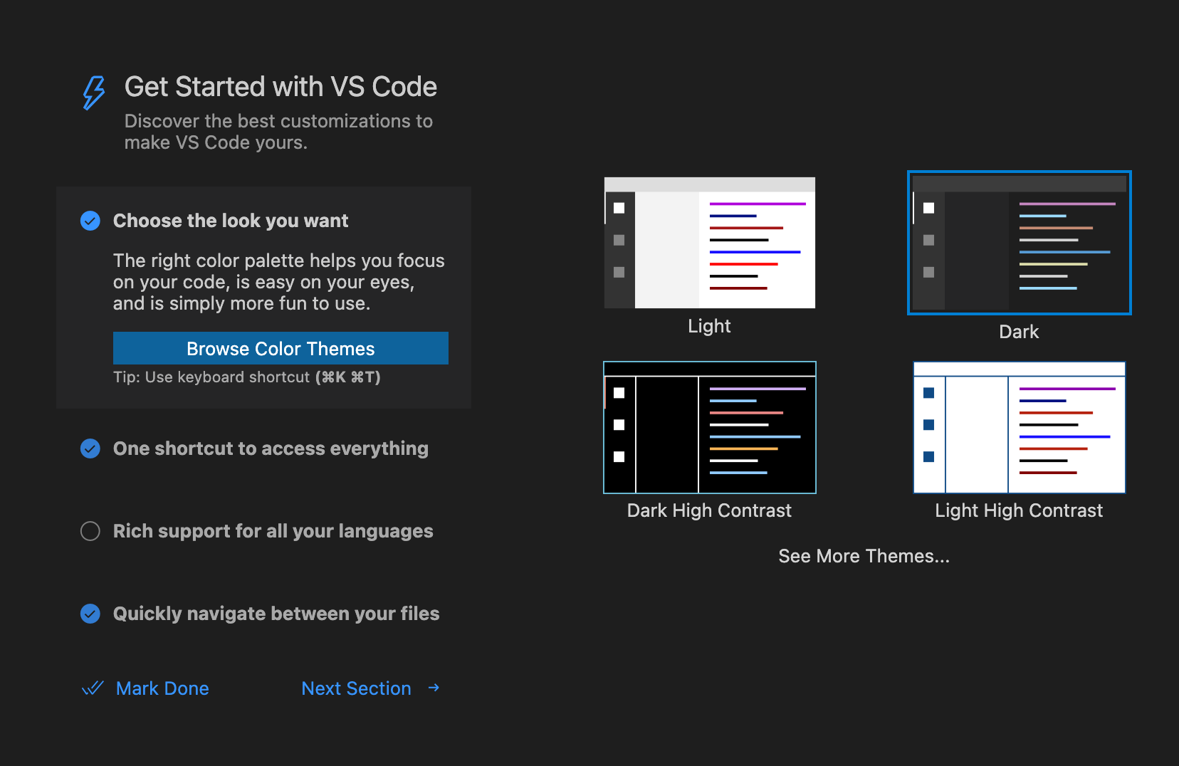 Update Dark HC theme preview in walkthrough · Issue #145622 · microsoft ...