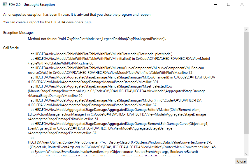 Method not found uncaught exception · Issue 864