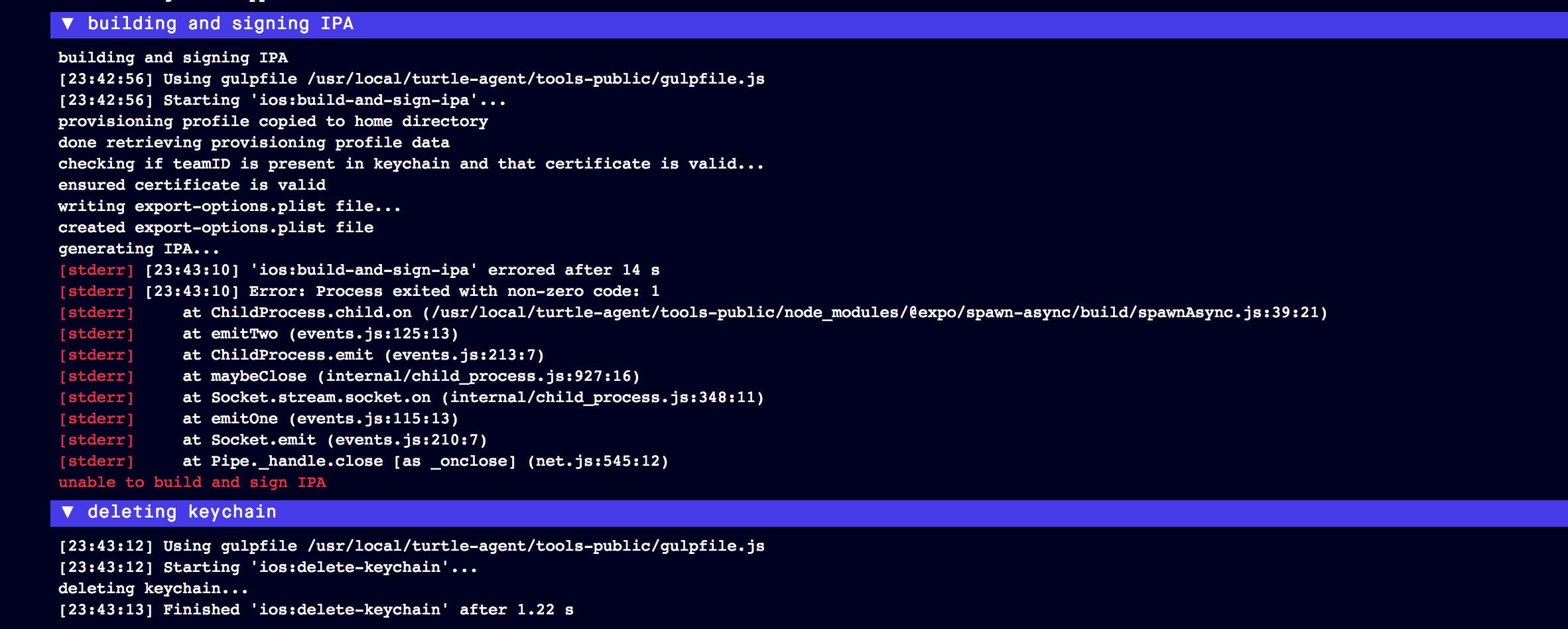 Unable to build exterprise apple ipa · Issue #1780 · expo/expo · GitHub
