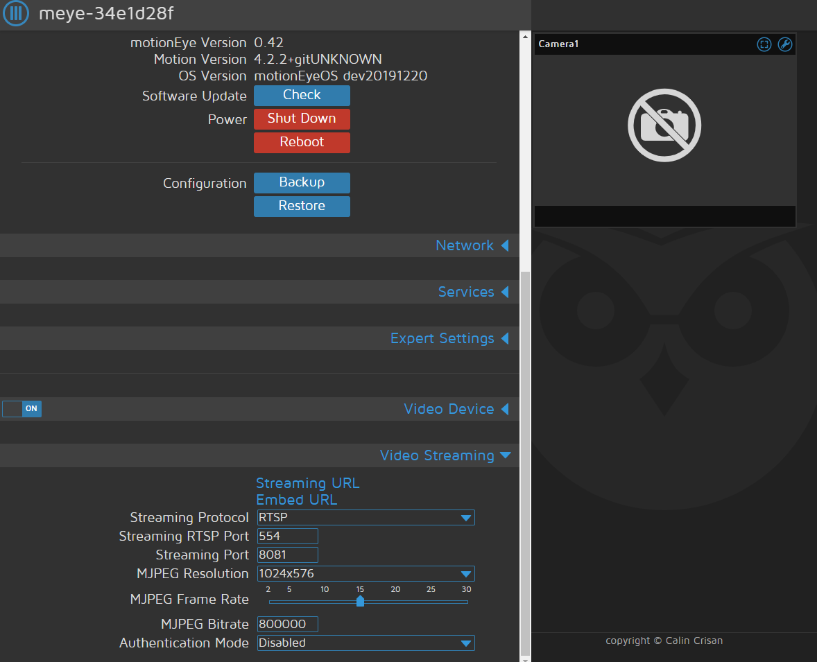 Stream freezes after a while · Issue 2475 · motioneyeproject