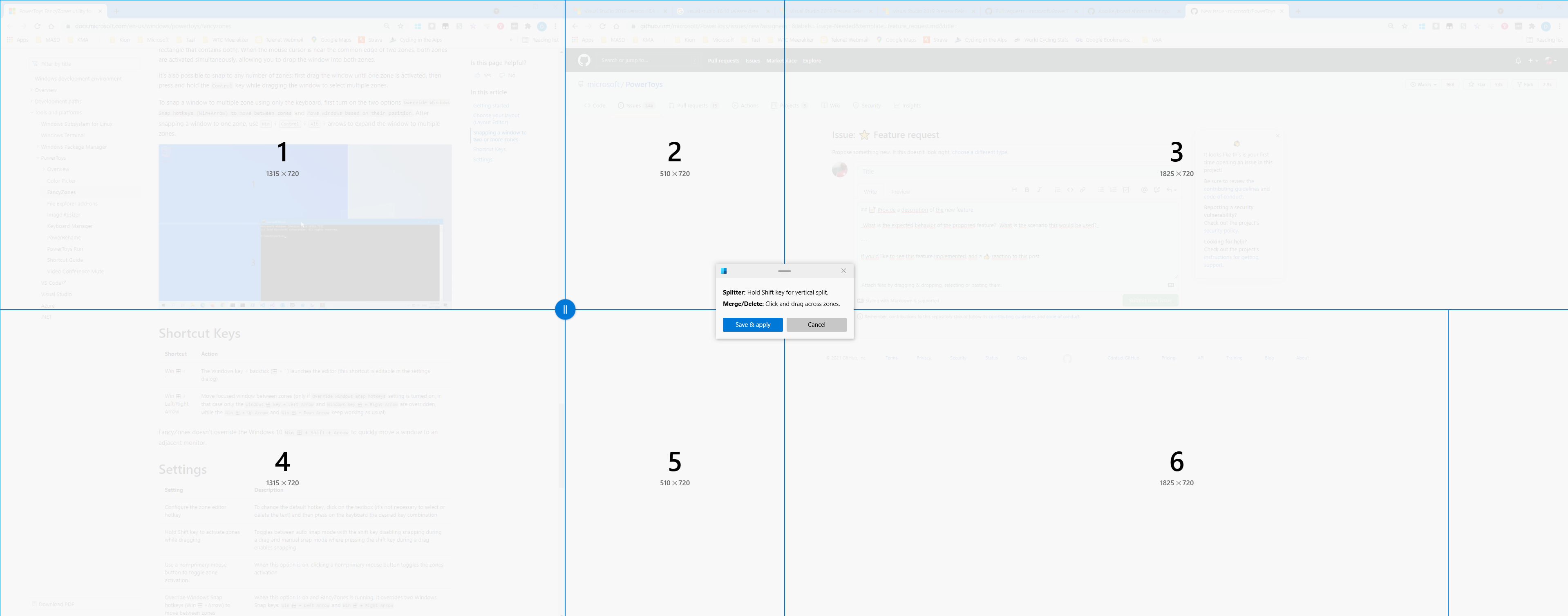 [FancyZones] - Extending multiple zones window snapping · Issue #10775 ...