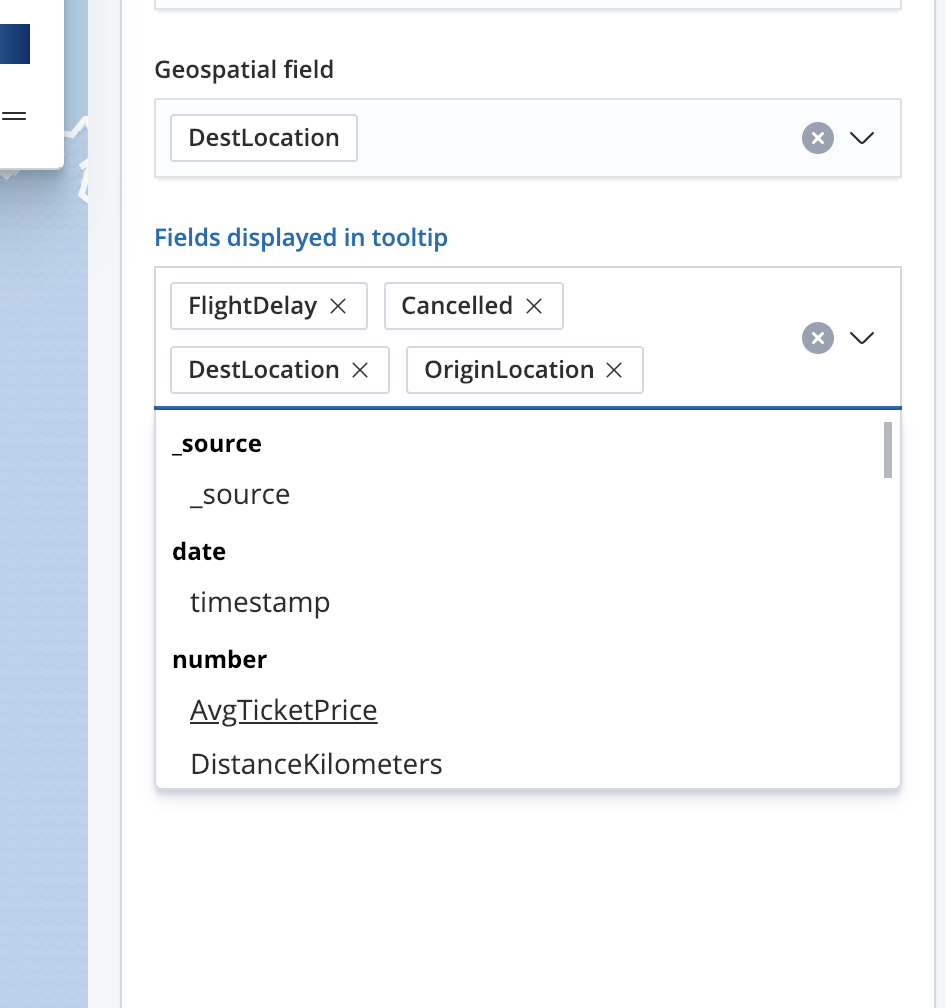 [Maps] Ability to edit tooltip fields for Elasticsearch documents