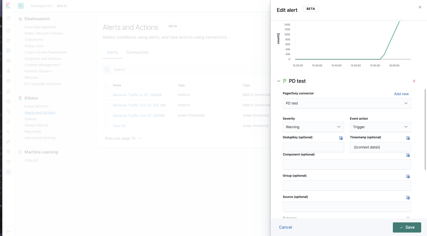 Error Parsing Timestamp for PagerDuty action · Issue 63758 · elastic