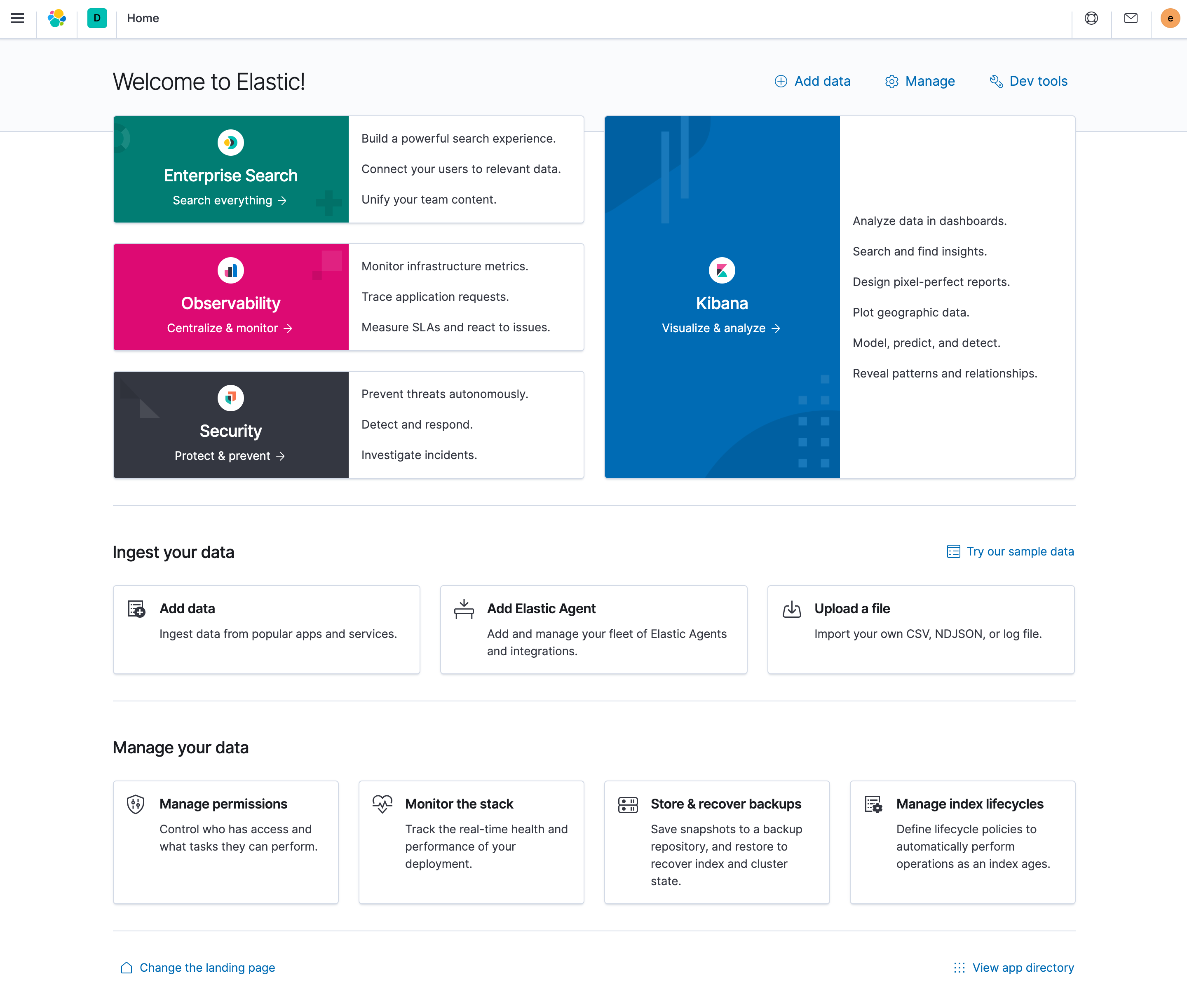 Conditionally show management section in homepage based on cluster ...