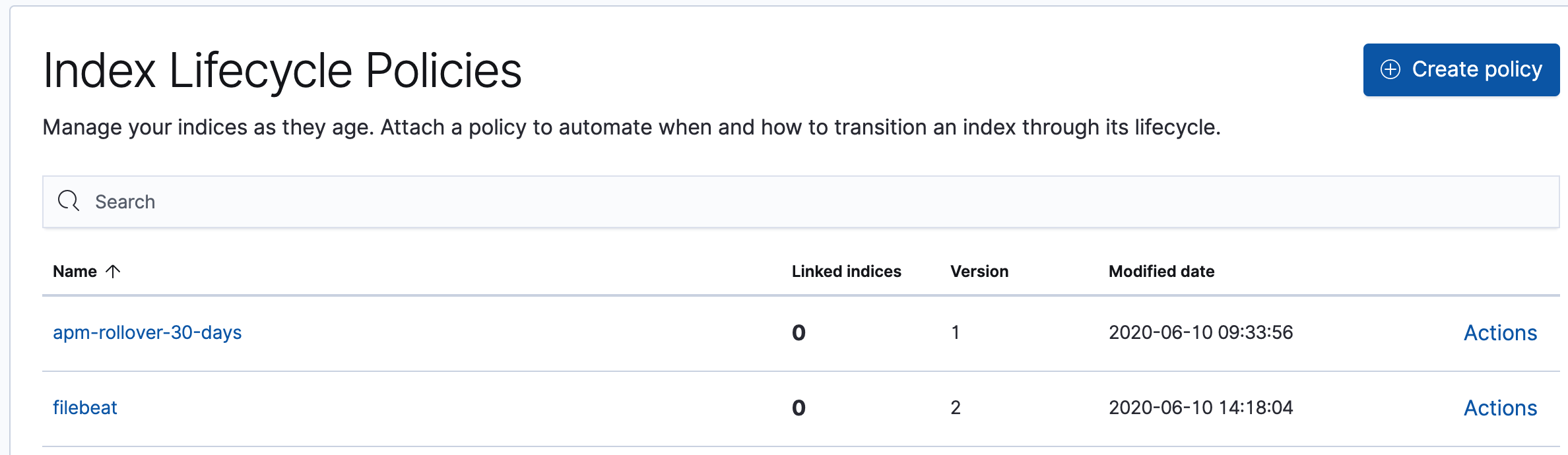 ILM Policy Shows Zero For Linked Indices Even When It Is In Use
