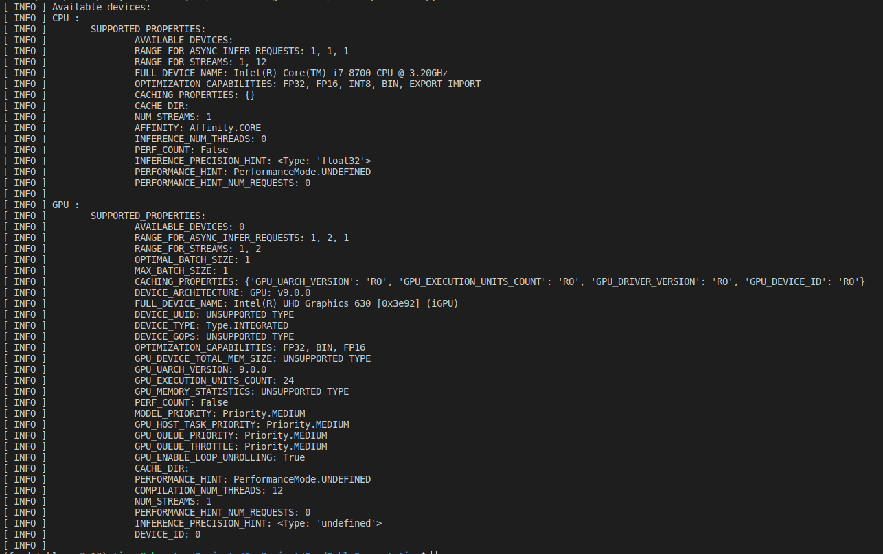 Loading the whisper openvino model from the following repository into ...