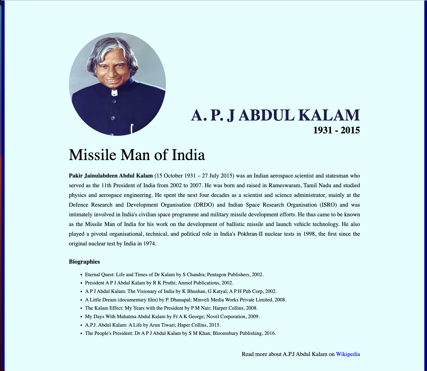 GitHub - sachin9998/APJ_AbdulKalam_StaticPage: APJ Abdul Kalam Wiki Page