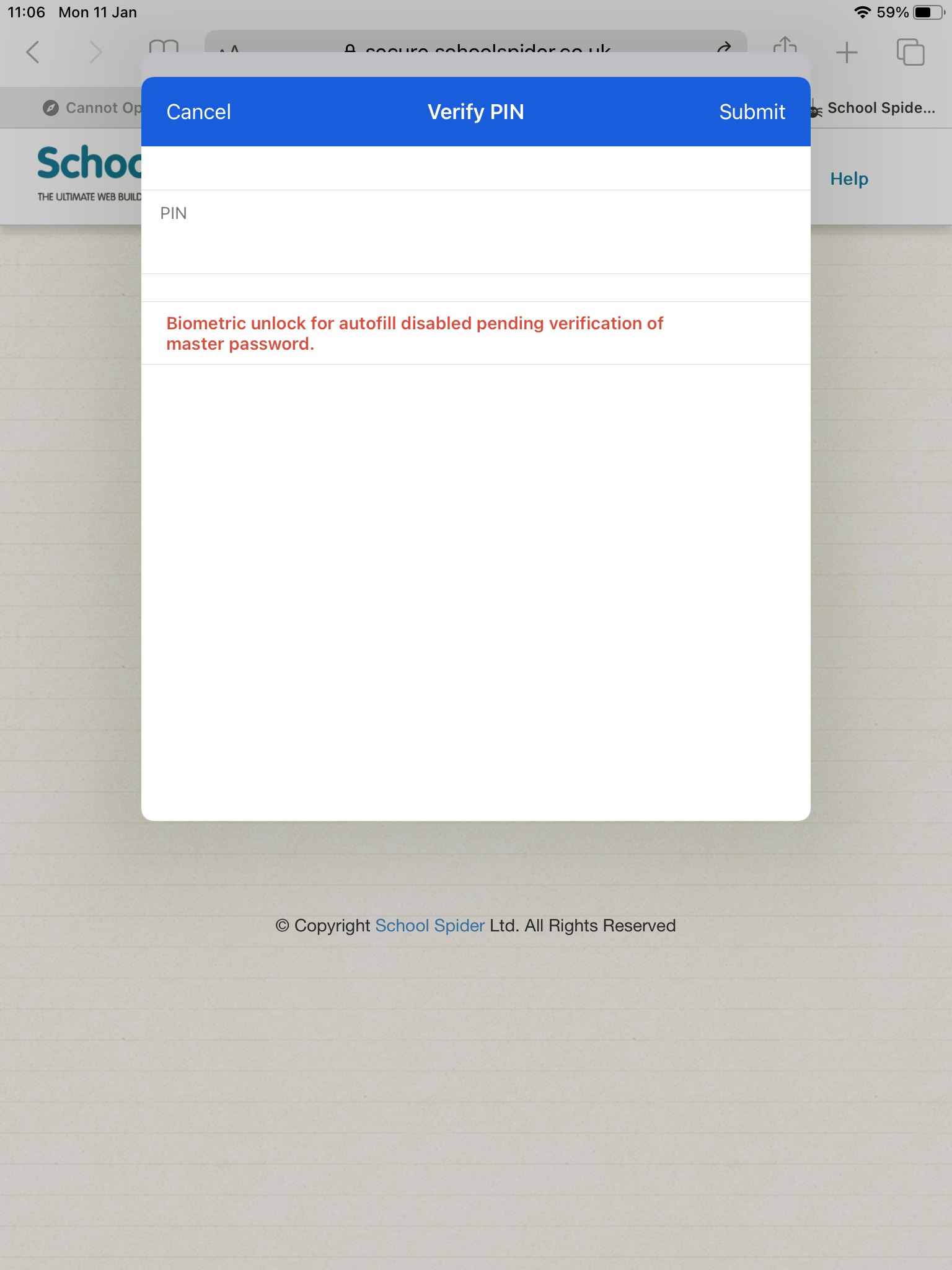 Unable to use biometrics to autofill on iPadOS · Issue 1214
