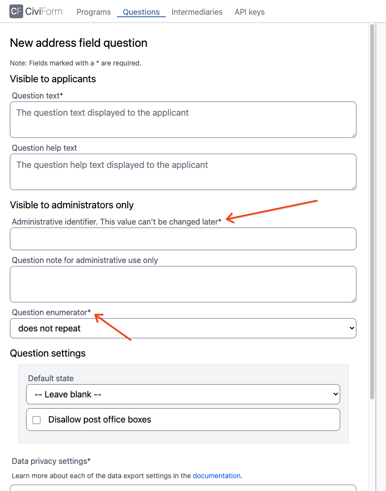 Required fields asterisks are small and not easily noticeable · Issue