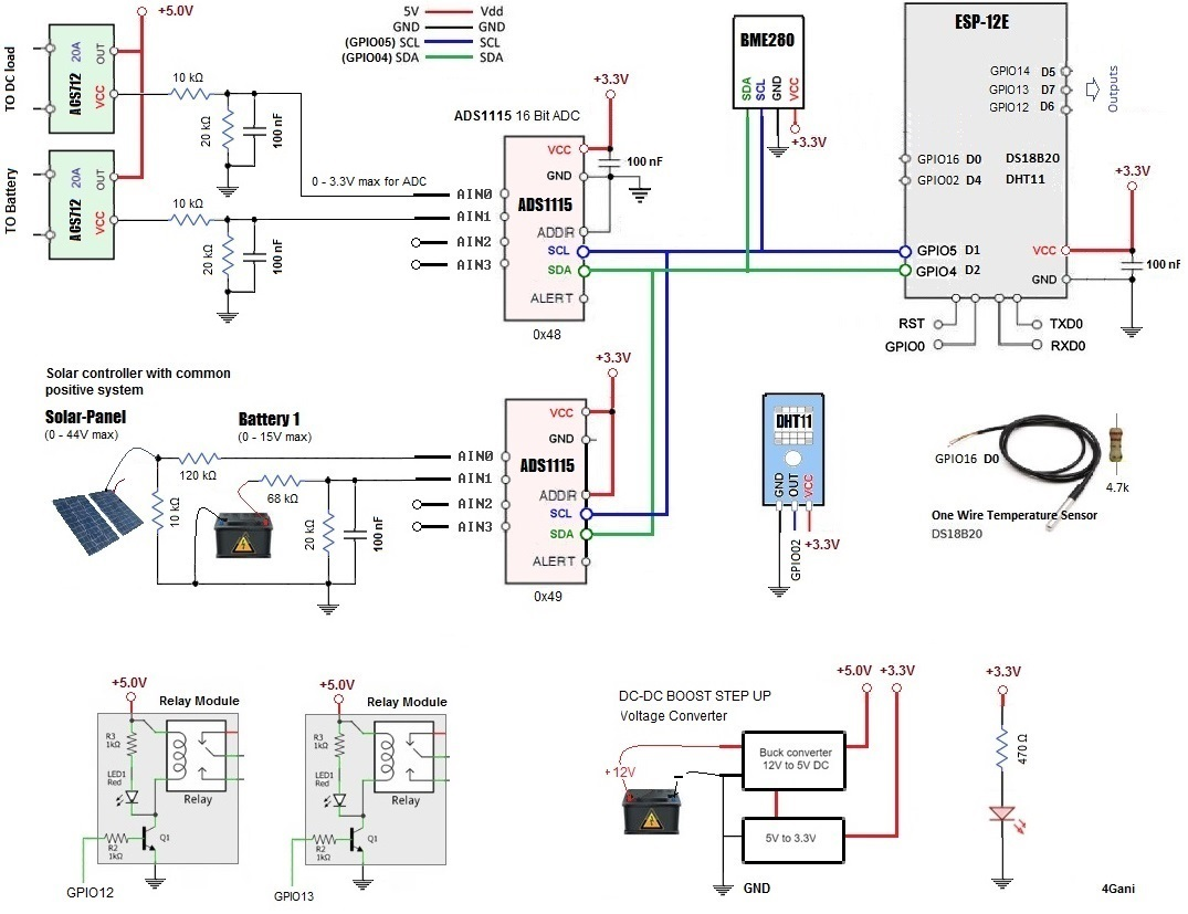 GitHub - forgani/Solar-Monitoring-System: ESP-12 based Solar Panel ...
