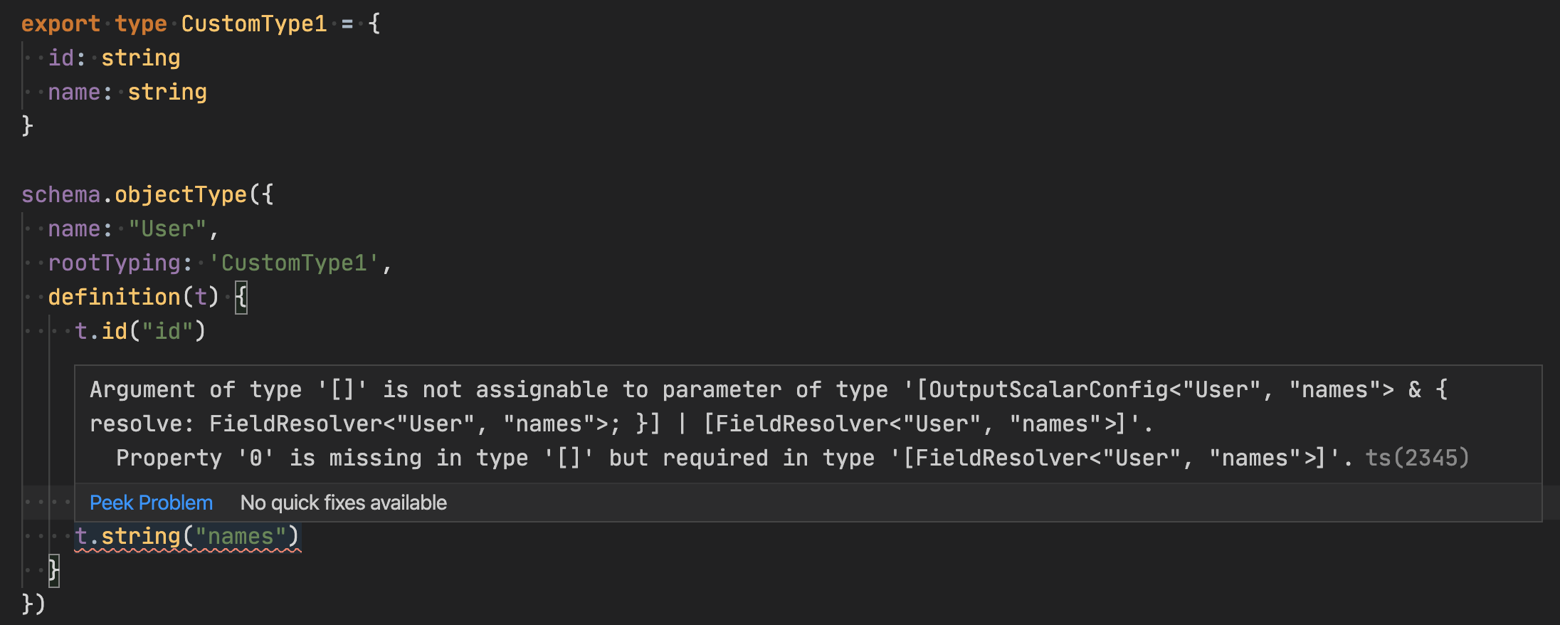 Better error message when a field does not comply with the backing type ...