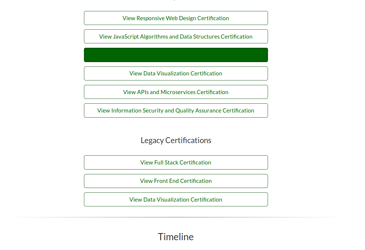 Full Stack Cert - Shows current date(not claimed date) - Shows as ...