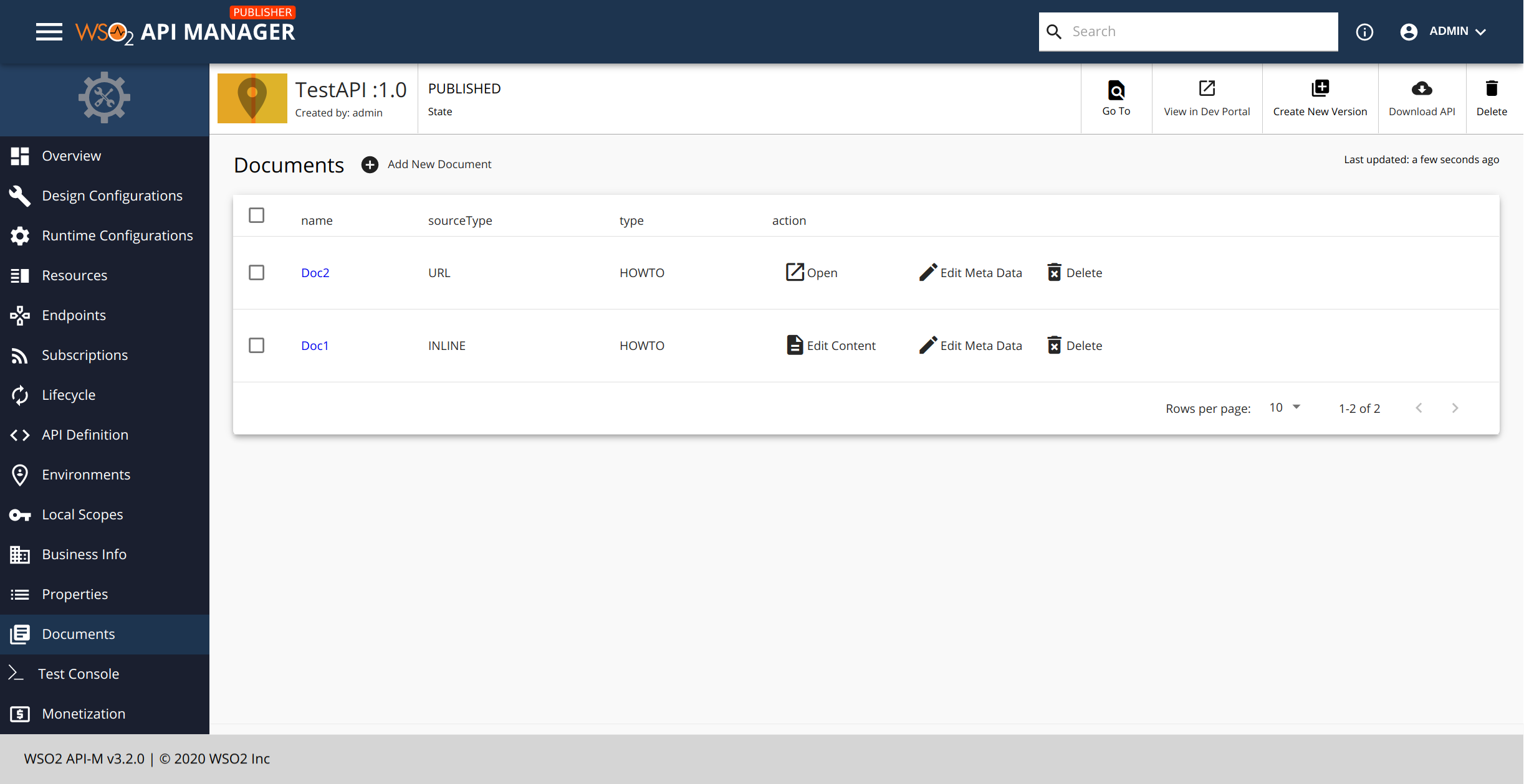 Existing documentation get vanished when a new document with a name ...