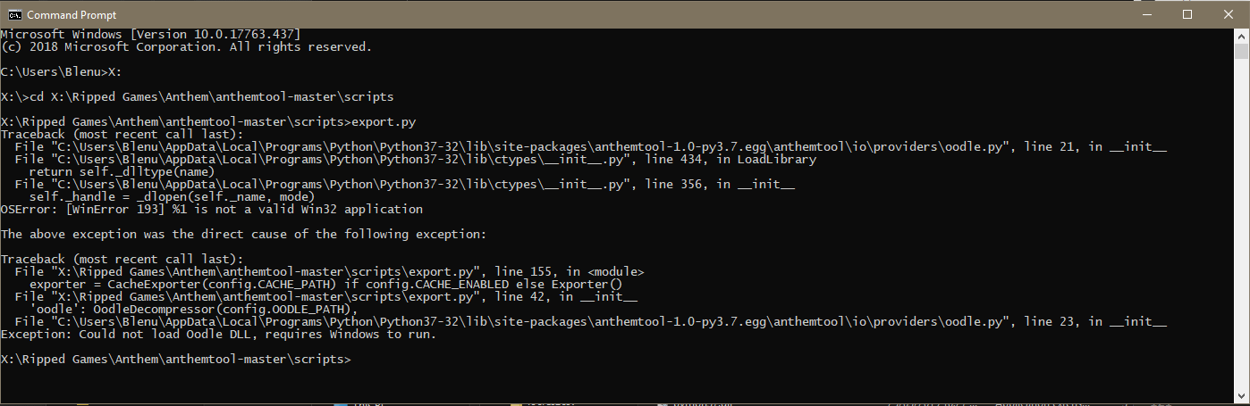 python novice help - error · Issue #1 · xyrin88/anthemtool · GitHub