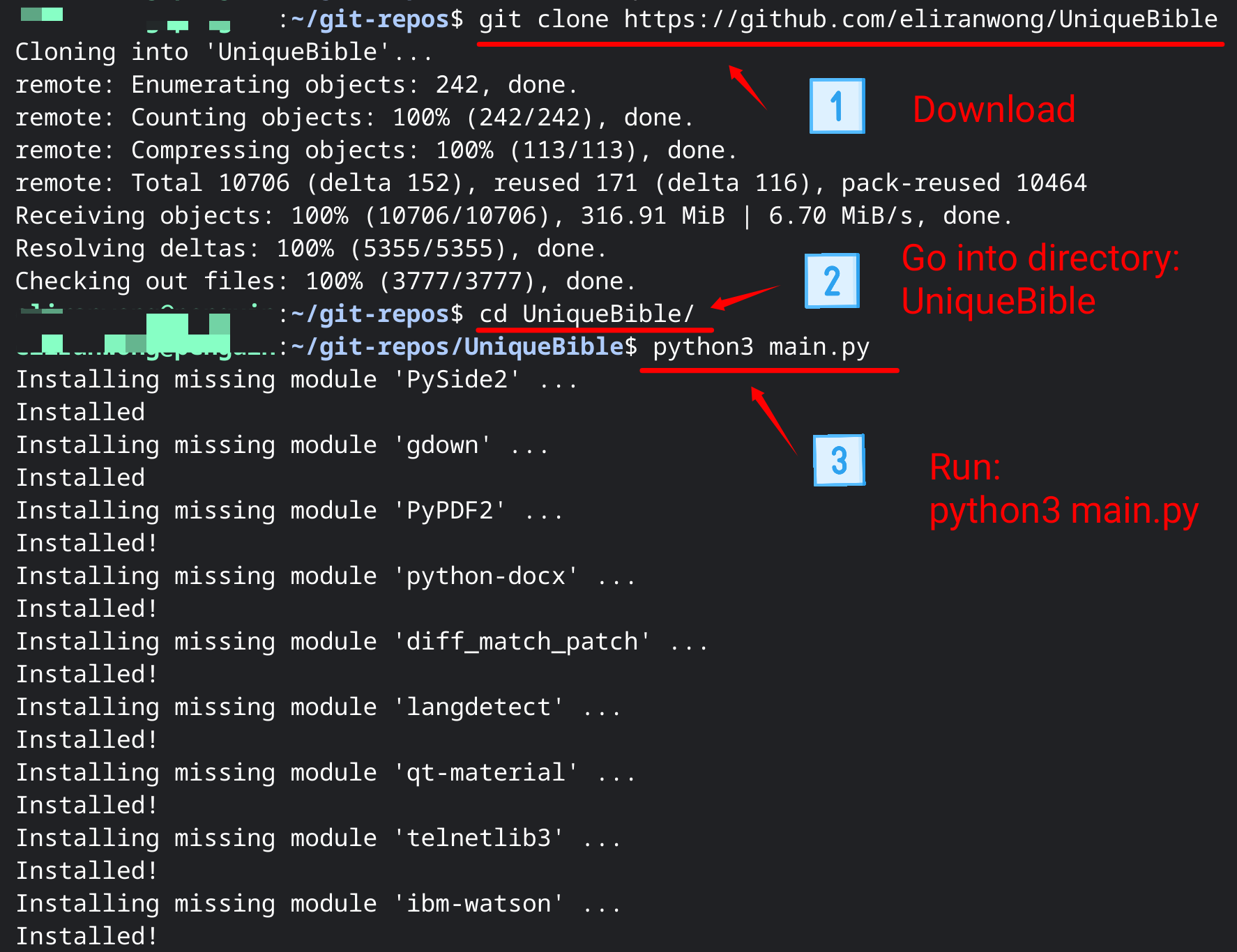automatically install dependencies for users · Issue #206 · eliranwong ...