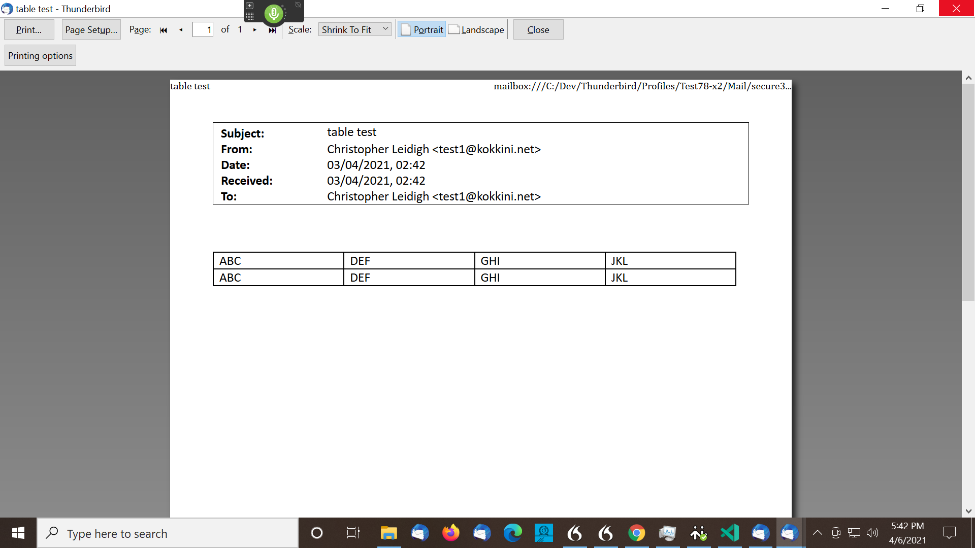 Width of table copied and pasted from Word file too wide to be printed ...