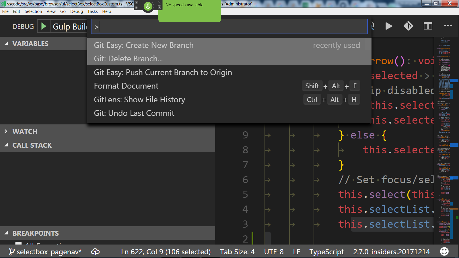 SelectBox Custom, List: Monokai Dimmed uses the same color for ...