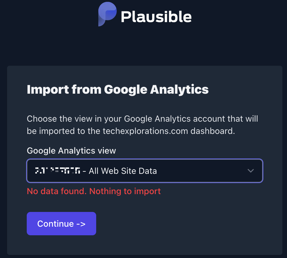 Feedback for Google Analytics import · plausible analytics · Discussion ...