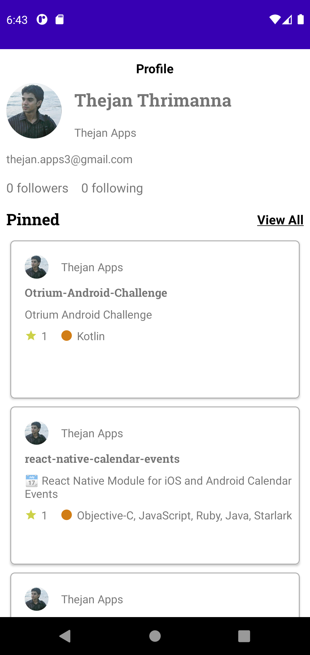 GitHub - ThejanThrimanna/Otrium-Android-Challenge: Otrium Android Challenge