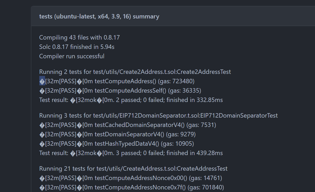 Format of snapshot output messes slightly with the markdown output for