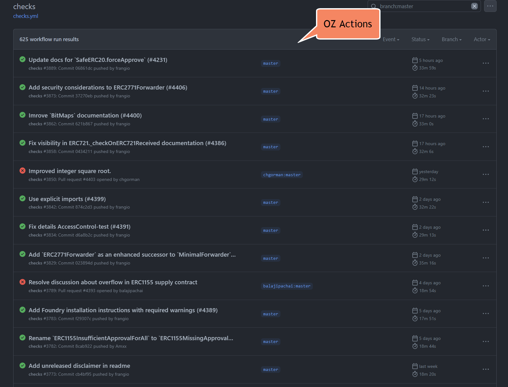 Foundry fuzz test time doubled over the last 23 days · Issue 5262