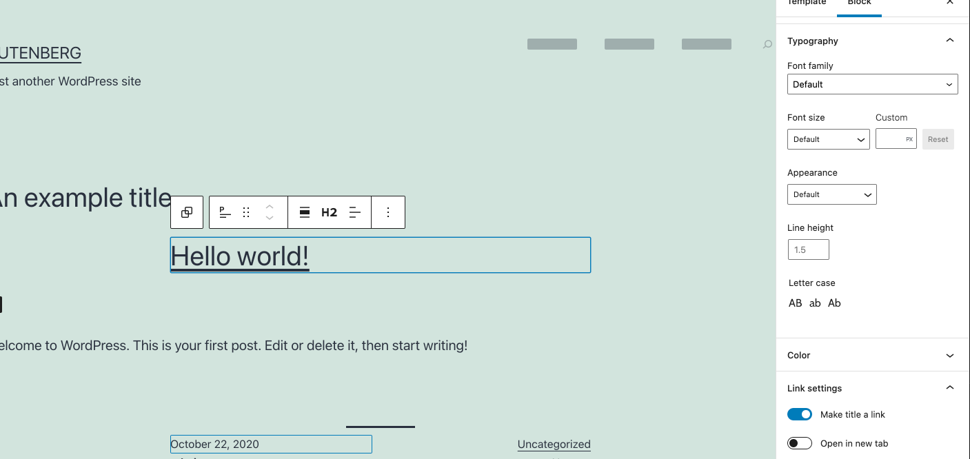 Post content block: Add font and color properties · Issue #35118 ...