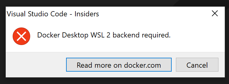 Varying messages when Docker or container can't start up · Issue #4991 ...