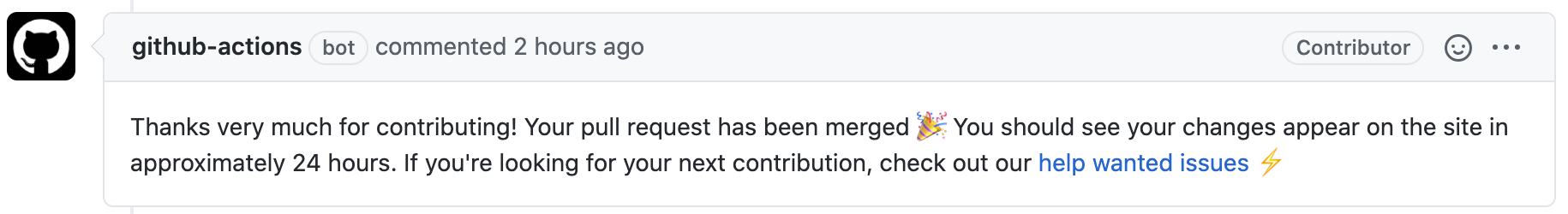 merged comment