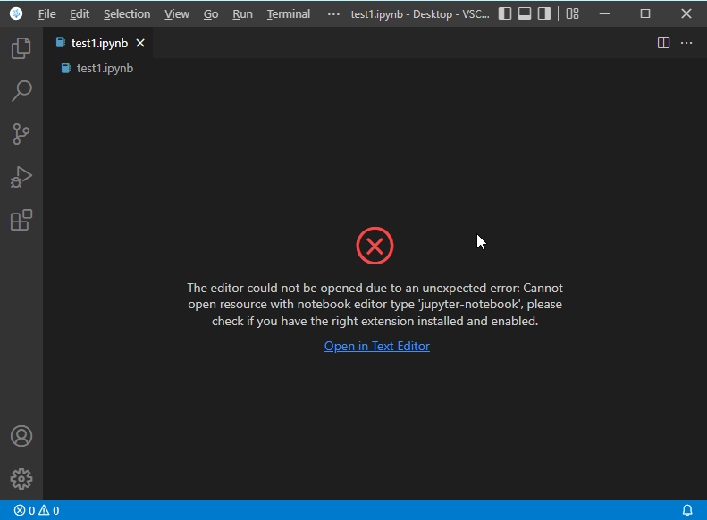 Jupyter Create New Jupyter Notebook => command 'jupyter