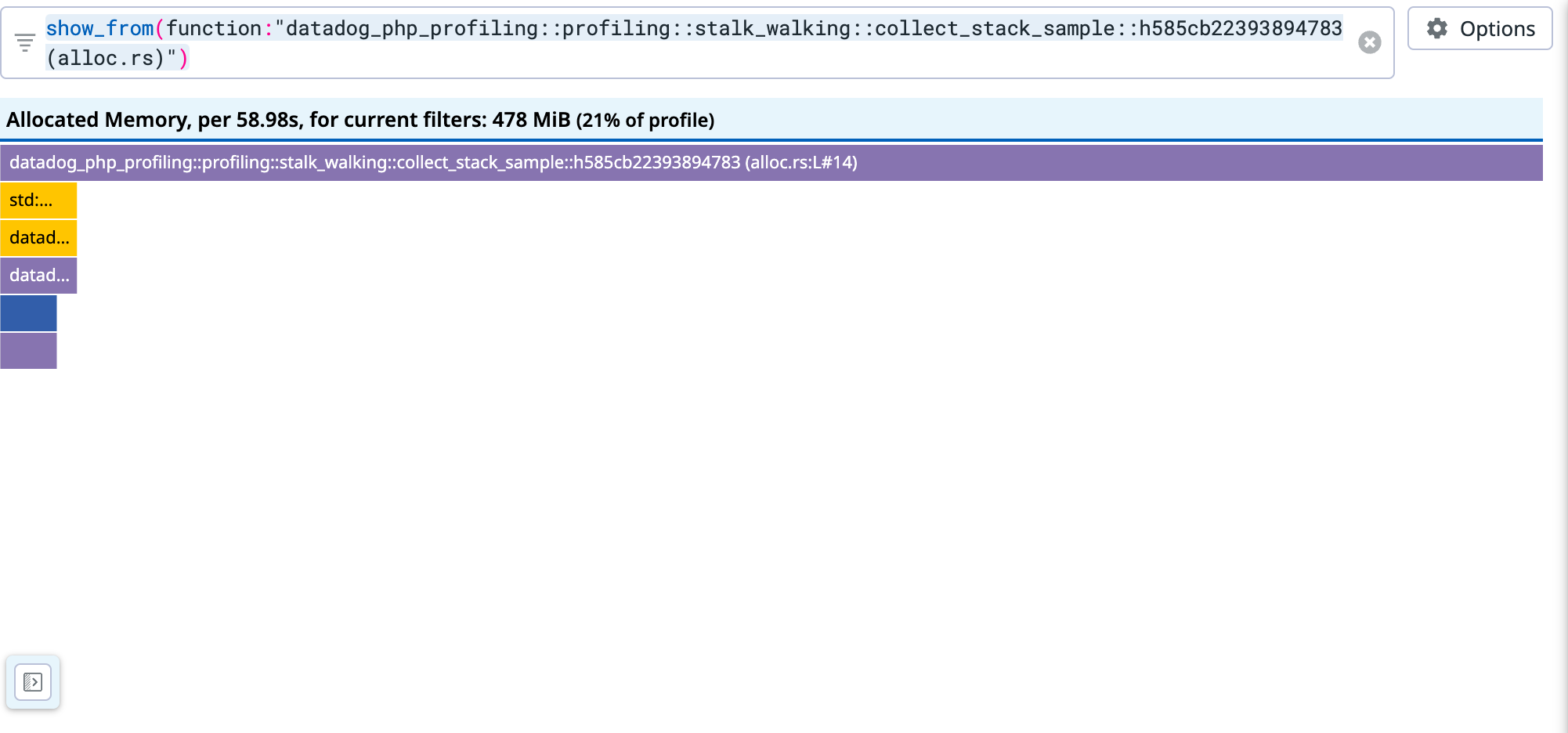 app datadoghq com_profiling_AYaeE3fvAACx9iETN3_ewgAA_query=runtime%3Anative%20service%3Asymfony-demo event=AQAAAYaeE3dHRc9nFgAAAABBWWFlRTNmdkFBQ3g5aUVUTjNfZXdnQUE group_by=line my_code=disabled op_filter=show_from%28function%3A%22datado (1)
