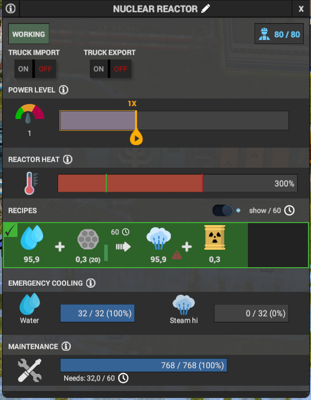Nuclear reactor speed is not consistent with the power level · Issue ...