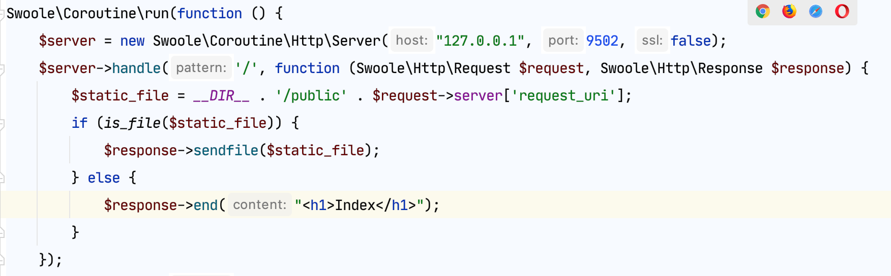 [BUG] 协程服务模式下静态文件处理引起的服务异常退出 · Issue #2832 · hyperf/hyperf · GitHub