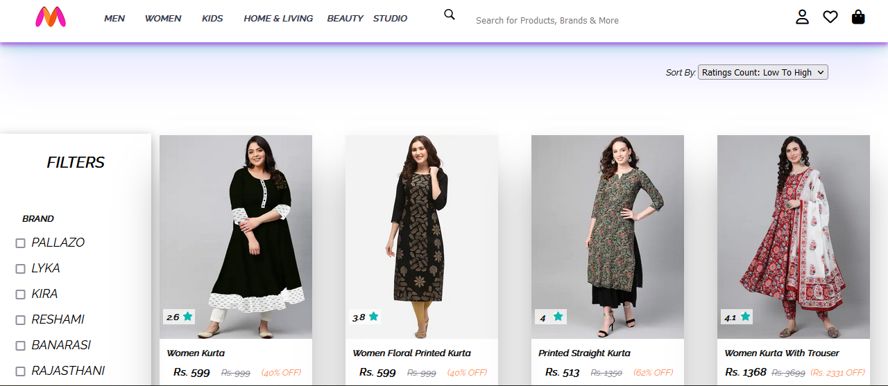 GitHub - akashbhadouria/Myntra-Clone: Created Myntra clone, a online ...