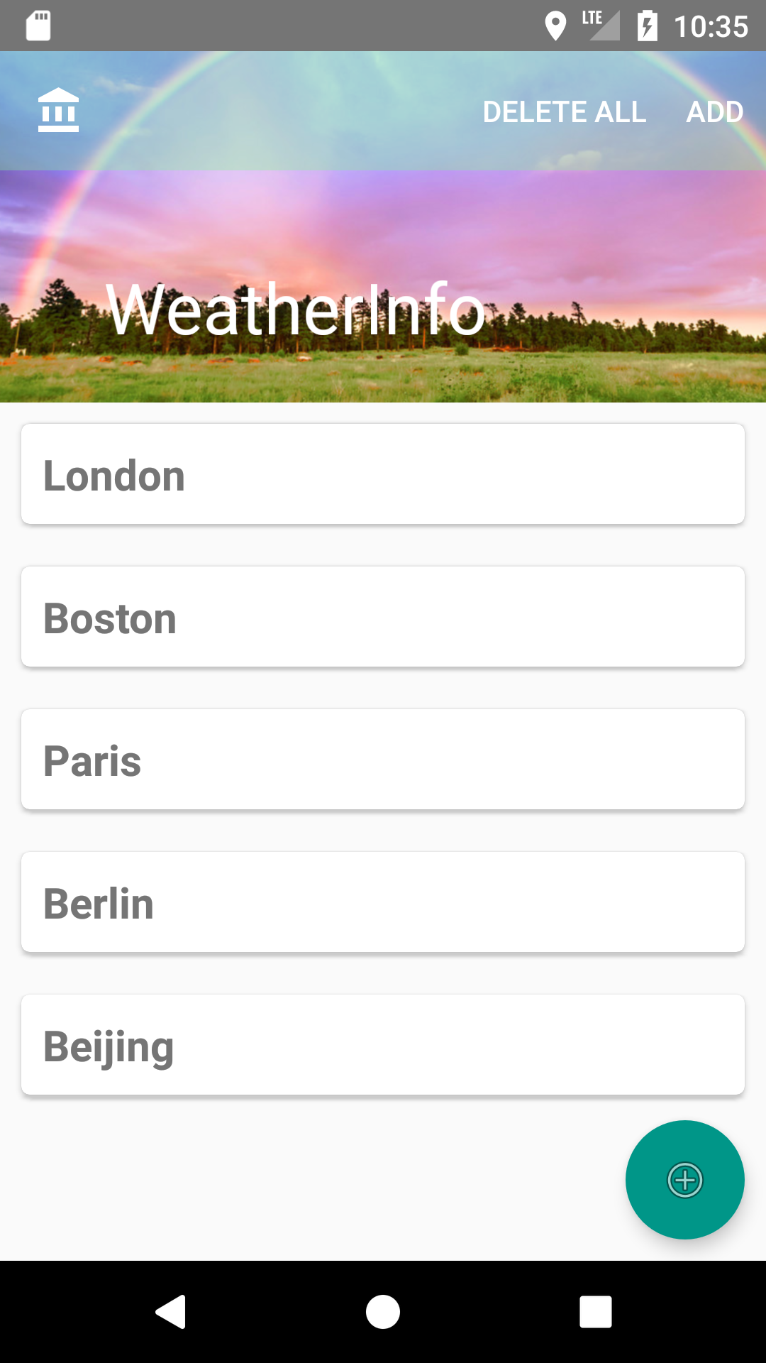 GitHub - nicktej/Android-Weather-Info: Weather application that allows ...