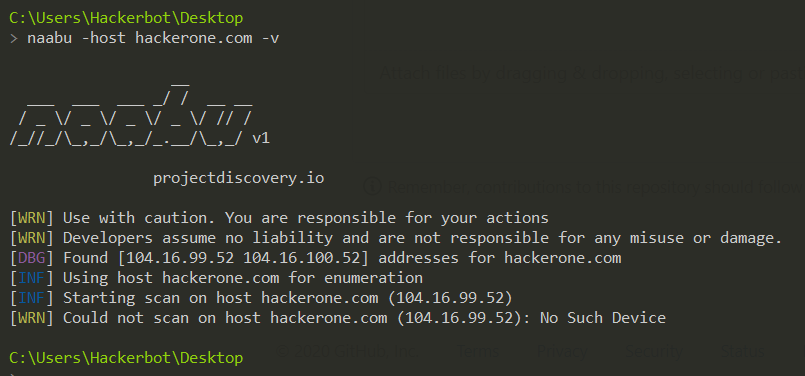 [bug] Scans on windows don't work · Issue #7 · projectdiscovery/naabu ...