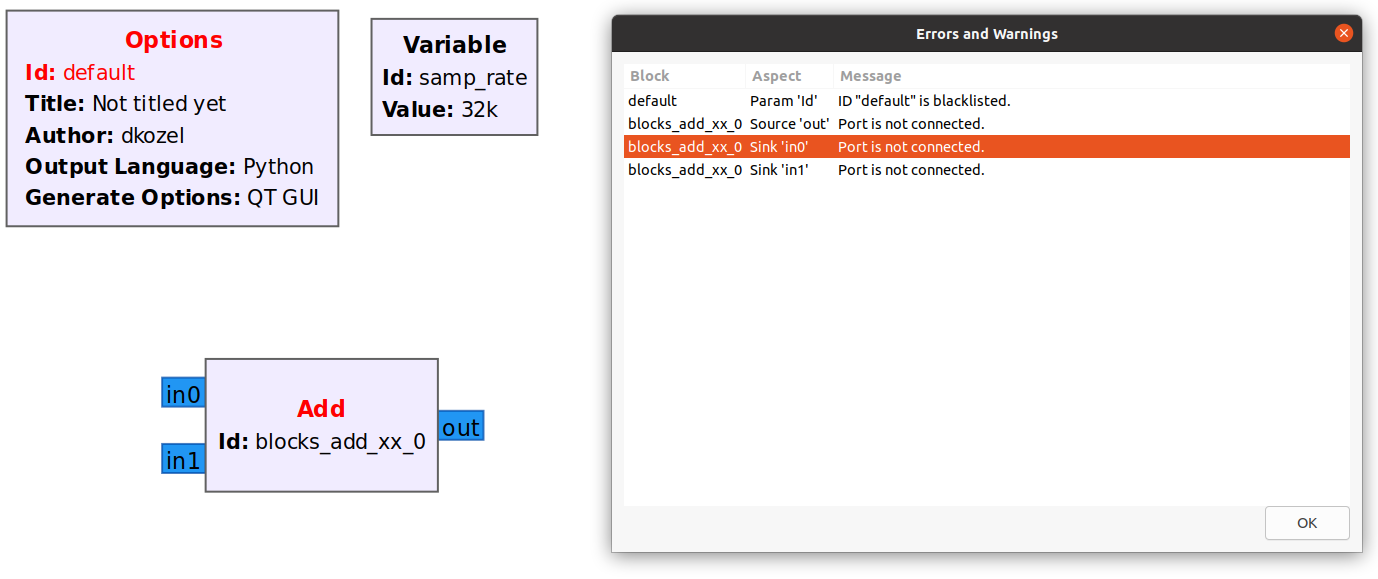 The Errors list in GRC should allow you to jump to the block · Issue ...