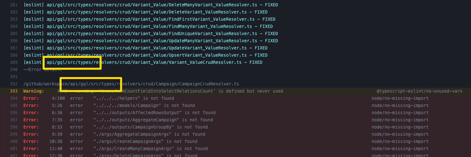 Yarn Ignore Eslint at Rebecca Spataro blog