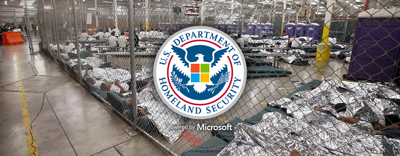 ice immigration and customs enforcement powered by microsoft