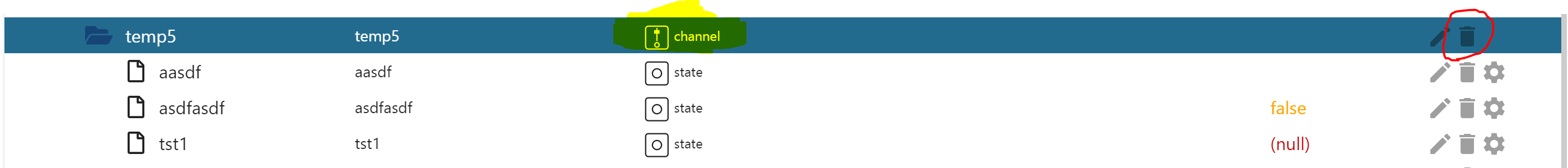 Admin 5.0.3 - React UI - Deleting of one item from a channel does not ...