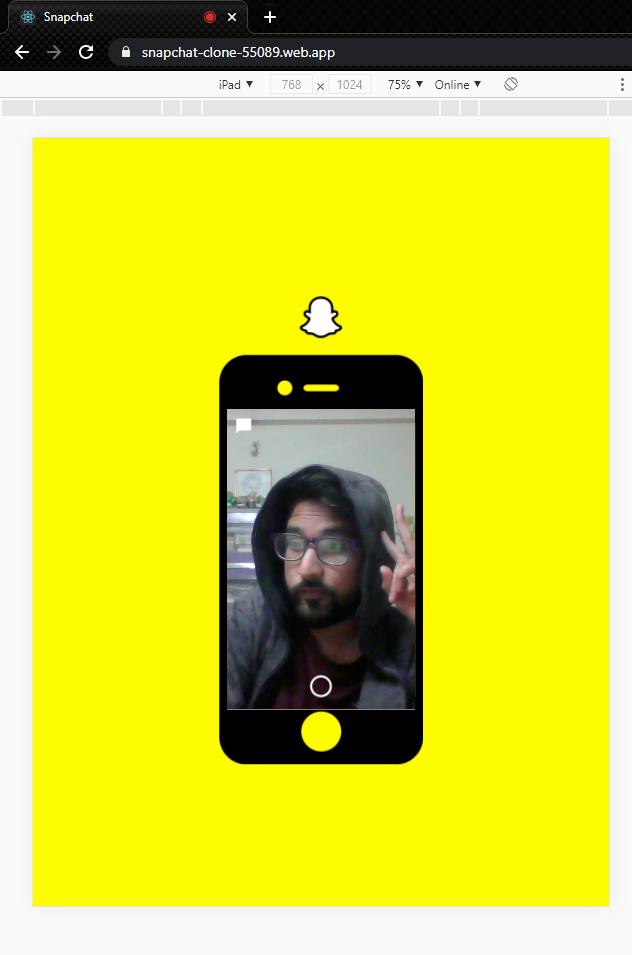 GitHub - aditya278/react-snapchat-clone: A clone of Snapchat (social ...