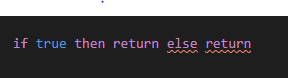 return in single-line if