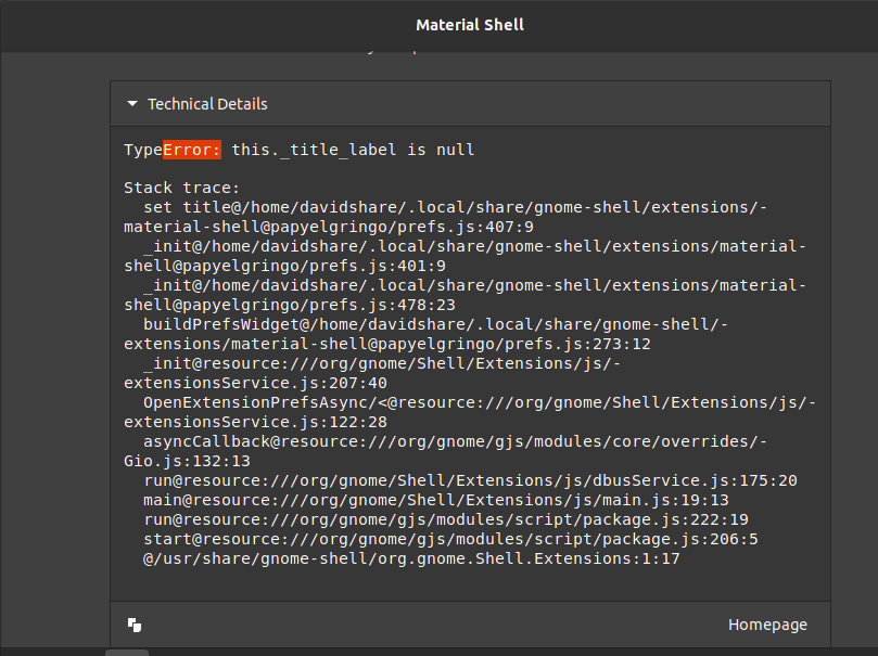 Material shell not getting started after installation · Issue 668