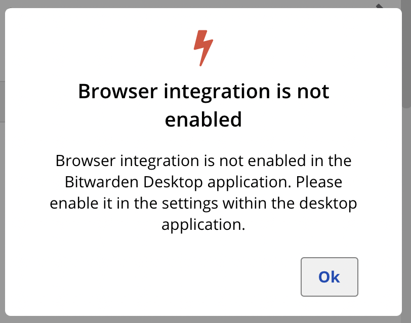 Browser integration/Biometric not working (Chrome/MacOS) · Issue 